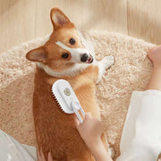 Cat Steamy Brush Dog Massage Comb with Handle Electric Spray Cat Hair Brushes Retractable Handle Pet Hair Removal Grooming Brush